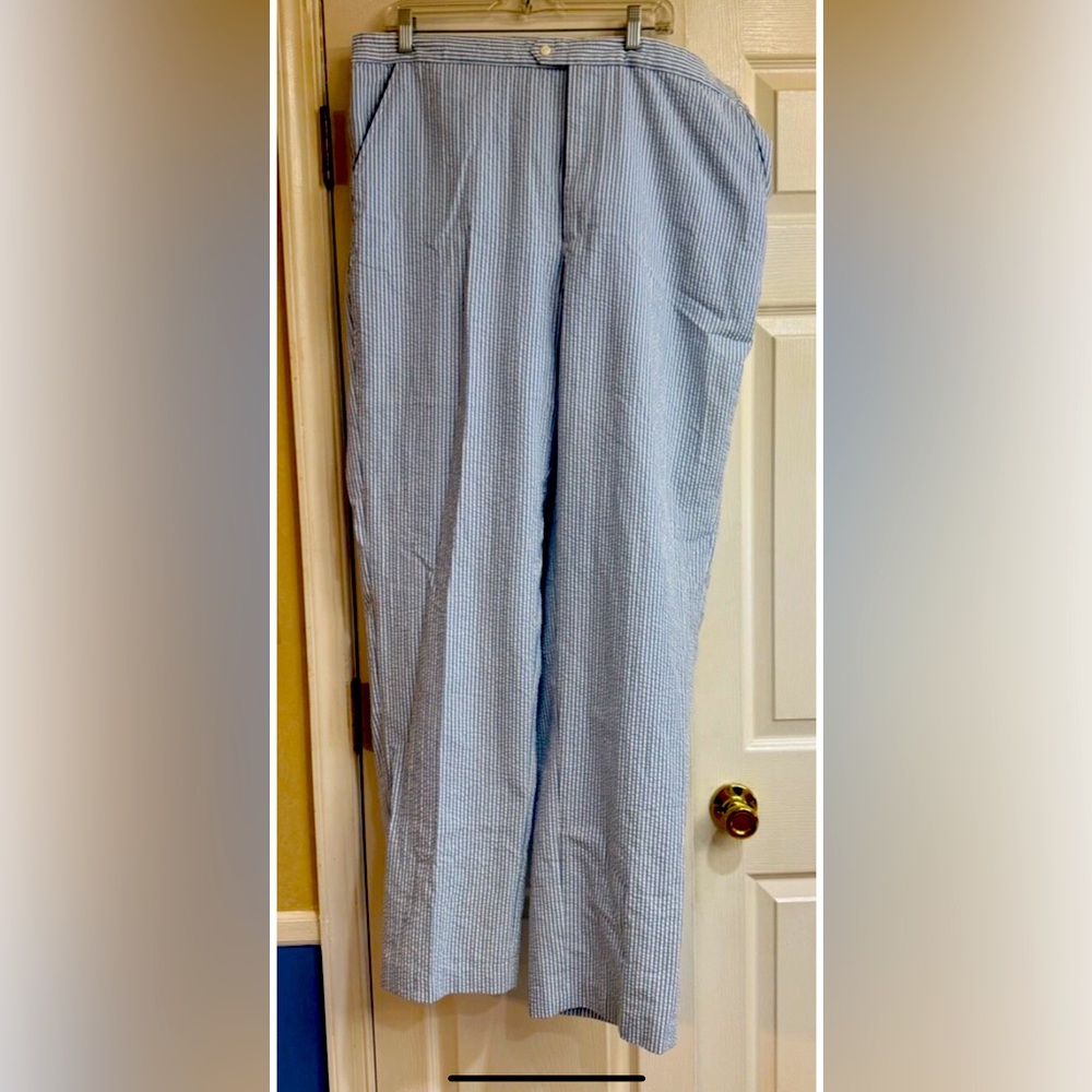 VINTAGE CHRISTIAN DIOR MONSIEUR  Blue/White  Striped Pants XL New with Tags